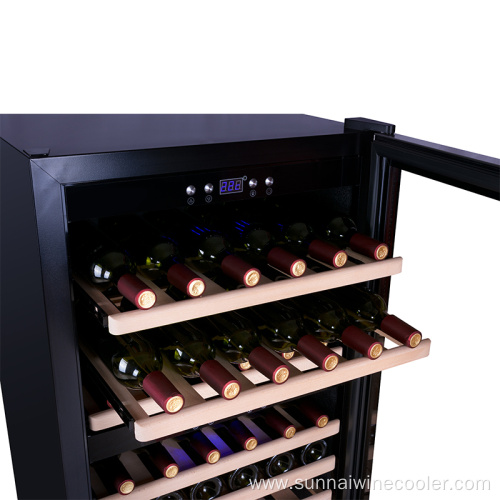 Low noise high capacity light wooden rack wine